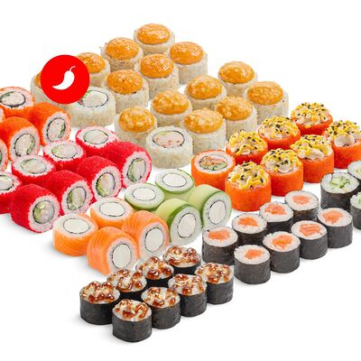 Сет Семейный со спайси соусом в MYBOX по цене 3405 ₽