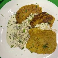 Драники с курицей в Pitstop