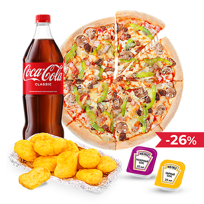 Комбо №3 в Доминос пицца по цене 42 р.