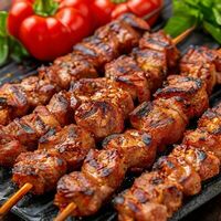 Шашлык из мякоти в Слива