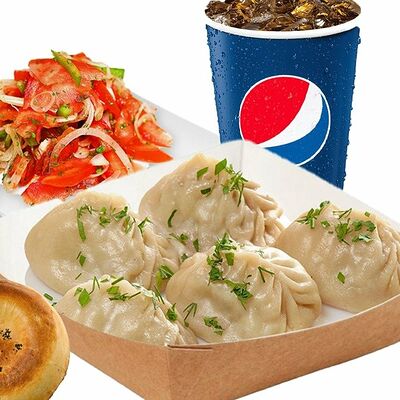 Комбо Манты 5 шт в #ПЛОВ_ВКОРОБОЧКЕ по цене 3790 ₸