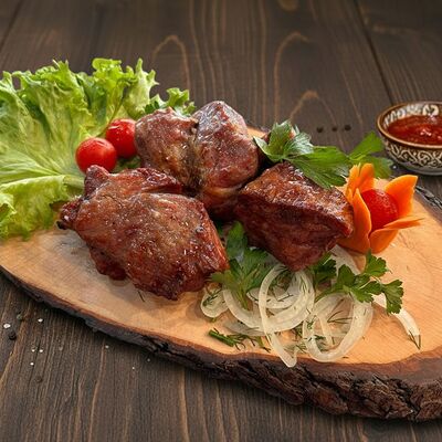 Шашлык из свиной шеи в Тибон по цене 570 ₽