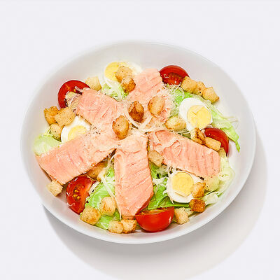 Салат Цезарь с опалённым лососем в 10 идеальных пицц по цене 725