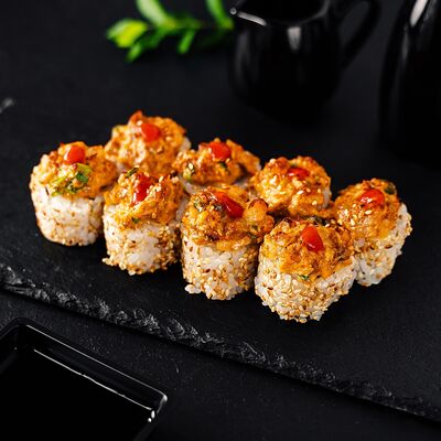 Ролл запечённый Салмон в Суши и Роллы по цене 709 ₽