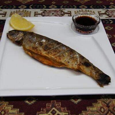 Шашлык из форели тушка в FastШашлык и Хинкали по цене 500 ₽