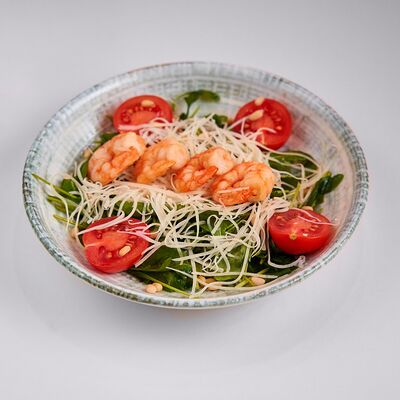 Салат Рокет с тигровыми креветками в Afishasushi по цене 420