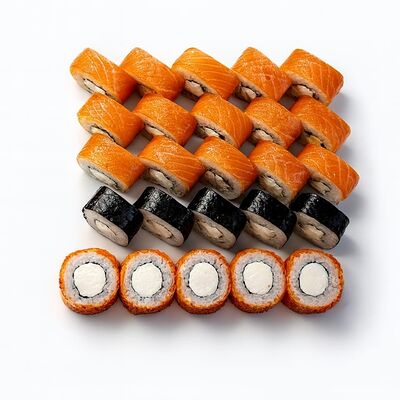 Сет филадельфия в У бобра роллы по цене 2160 ₽