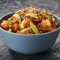 Вок Стеклянная лапша с креветками в Korean Chick