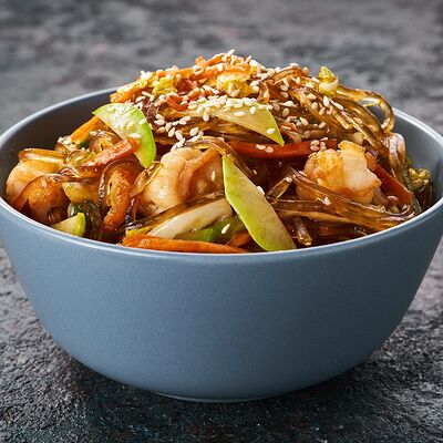 Вок Стеклянная лапша с креветками в Korean Chick по цене 449