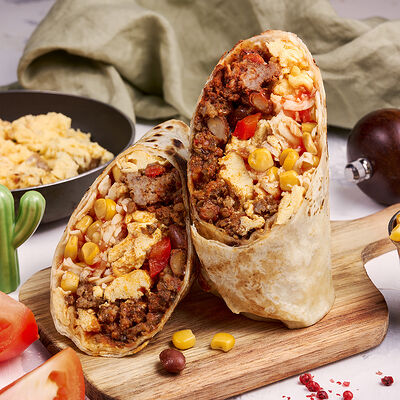 Говяжье Буррито Завтрак Чемпиона в Good Morning Burrito по цене 520 ₽