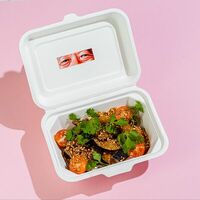 Жареные баклажаны в соусе свит чили в Yoda thai food