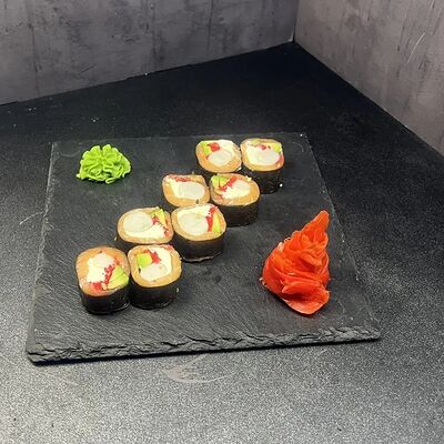 Кето Ролл с лососем без риса в Лось Лосось по цене 900 ₽