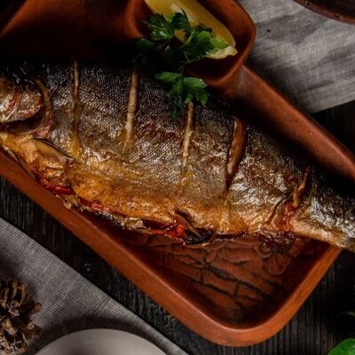 Форель радужная на мангале в Генацвале по цене 740 ₽