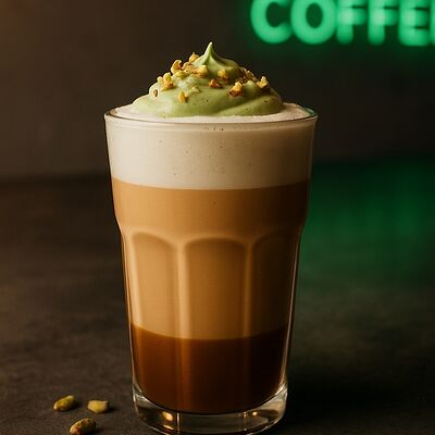 Латте сливочная фисташка в Культ Кофе по цене 470 ₽