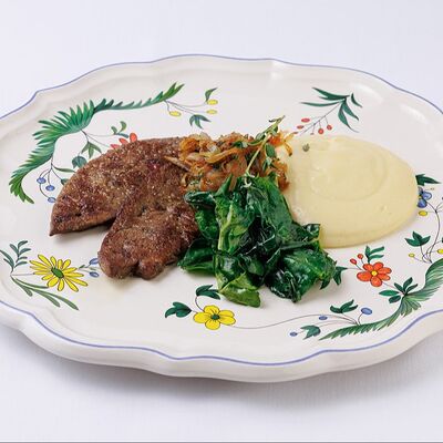 Телячья печень по-венециански в Mela по цене 1140 ₽