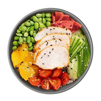 Поке боул чикен в MYBOX по цене 510 ₽