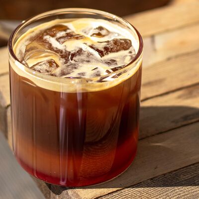 Айс-кофе апельсин-гренадин М в Runshtein Coffee по цене 380 ₽