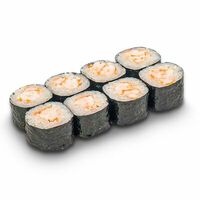 Классический ролл с креветкой в Дарк лава