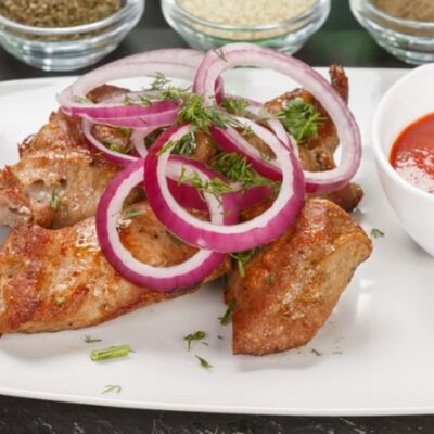 Шашлык из свиной шеи в Alice по цене 878 ₽