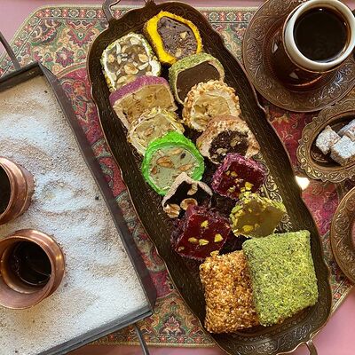 Турецкий рахат-лукум в Джезва по цене 370 ₽