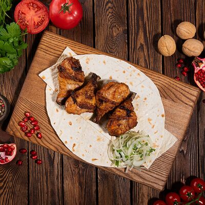 Шашлык из куриных ножек в Кухня 91 по цене 396 ₽