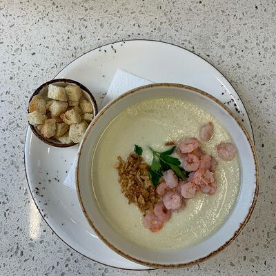 Крем-суп сливочный с креветками в Кофеин по цене 230