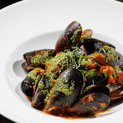 Шельфовые мидии в томатном соусев Вартазия по цене 1300 ₽