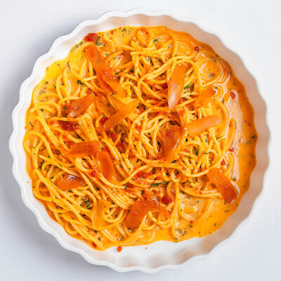 Спагетти с боттаргой в Бибирево по цене 1200 ₽