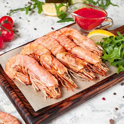 Королевские креветки на гриле в Il Pittore по цене 1550 ₽