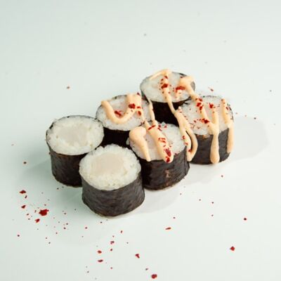 Малый ролл: гребешок и соус спайси (6 шт) в ЁБИСАН по цене 629 ₽