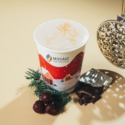 Латте Вишня в шоколаде с Амаретто стандарт в MOSAIC coffee&tea по цене 429 ₽