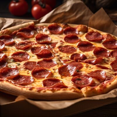 Пицца Пепперони на итальянской муке в Высокий граД по цене 1500 ₽