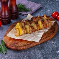 Молодая картошка на углях с курдюком в Шашлычный Сет