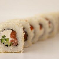 Хрустящий с лососем в Wasabi