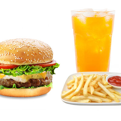 Ваго бургер + фри + напиток на выбор 0,5 в PizzBurg по цене 3500 ₸