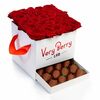 Шкатулка с 25 розами в Клубника в шоколаде VeryBerryLab по цене 14990