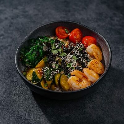 Поке с креветками в Marrakesh lounge по цене 620 ₽