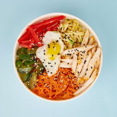 Поке Курочка в корейском стиле L в Poke Moon по цене 850 ₽