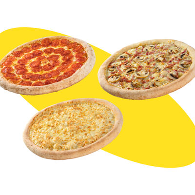 Три вкуса 35 в Папа Джонс по цене 2685 ₽