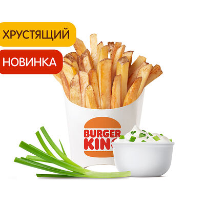 Кинг Фри По-фермерски Сметана и Лук большой в Бургер Кинг по цене 200 ₽