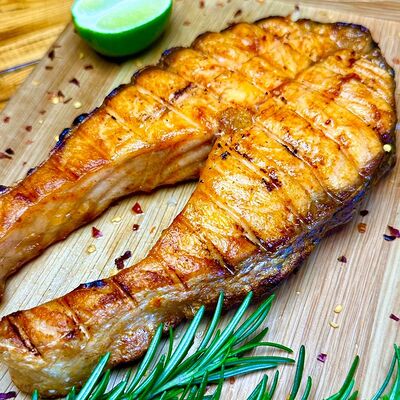 Стейк из семги в У Карена по цене 1700 ₽