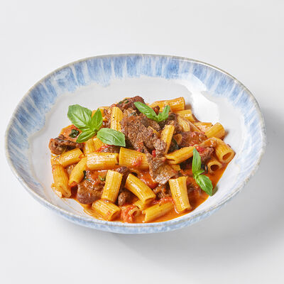 Ригатони с говяжьим беконом в Сыроварня по цене 1050 ₽