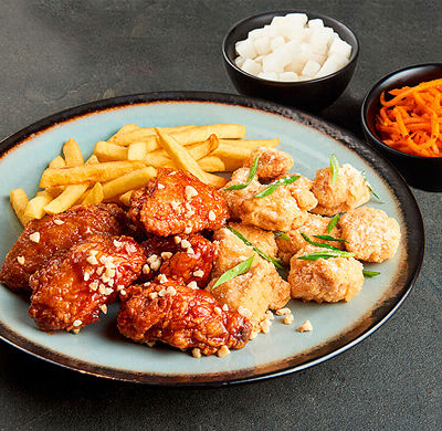 Комбо для одного Большой Крылья и филе в Kannam Chicken по цене 619