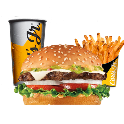 Гуакамоле Бургер Комбо в Carls junior по цене 735 ₽