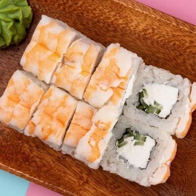 Ролл Филадельфия с тигровой креветкой в Ями Тим по цене 1070 ₽