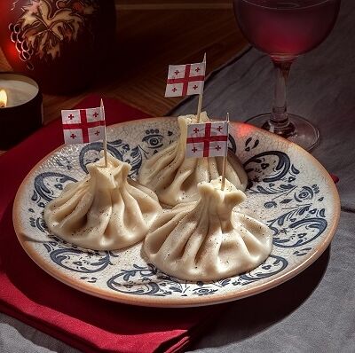 Сет из жареных хинкали классика в Кацо по цене 345 ₽