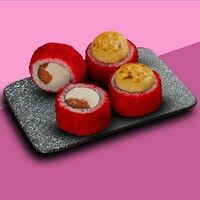 Запеченный с лососем 4 шт в О! Суши