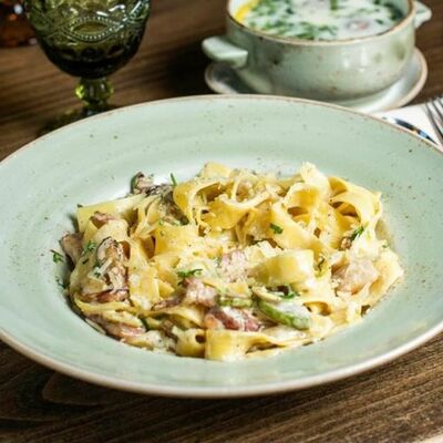 Паста сливочная в На углях по цене 450 ₽