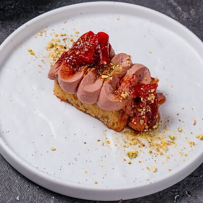 Паштет из цыпленка с томатным вареньем в Пламя по цене 640 ₽