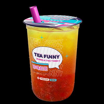 Чай фруктовый Манго-лимон с кусочками зеленое яблоко S в Tea Funny по цене 364 ₽